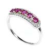 Image 2 : RUBY Ring in 14 K Gold Plated 925 Sterling Silver â€“ Size 9- Appraised Replacemen