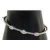 Image 1 : High Quality Diamond Designer Bracelet, 925 Sterling Silver With Rhodium Finishing, Made in Italy - 
