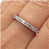 Image 2 : Estimated 0.5 ct. Natural Black Diamond Crescent Stackable Ring in 925 Sterling Silver, Weight 2.3 g