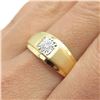 Image 2 : Natural White Diamonds in Gold Plated 925 Sterling Silver Ring, Weight 5.2 grams â€[x=#8220