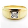 Image 3 : Natural White Diamonds in Gold Plated 925 Sterling Silver Ring, Weight 5.2 grams â€[x=#8220