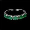 Image 1 : EMERALD Ring in 14 k Gold Plated 925 Sterling Silver â€“ Appraised Replacement Val