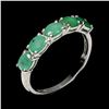 Image 2 : EMERALD Ring in 14 k Gold Plated 925 Sterling Silver â€“ Appraised Replacement Val