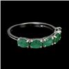 Image 3 : EMERALD Ring in 14 k Gold Plated 925 Sterling Silver â€“ Appraised Replacement Val