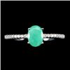 Image 1 : EMERALD Ring in 14k Gold Plated 925 Sterling Silver â€“ Size 7 - Appraised Replace