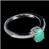 Image 3 : EMERALD Ring in 14k Gold Plated 925 Sterling Silver â€“ Size 7 - Appraised Replace