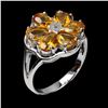 Image 2 : CITRINE Ring in 14k Gold Plated 925 Sterling Silver â€“ Size 9 â€[x=#8220