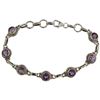 Image 1 : Natural 7.75 ct Amethyst Designer Bracelet in 925 Sterling Silver - Appraised Replacement Value CAD 