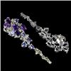 Image 3 : AMETHYST, PERIDOT, SAPPHIRE and TANZANITE Earrings in 14K Gold Plated 925 Sterling Silver â[x=#8364/