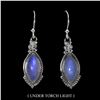 Image 1 : MOONSTONE Earrings in 925 Sterling Silver