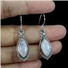 Image 2 : MOONSTONE Earrings in 925 Sterling Silver