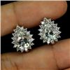 Image 2 : AQUAMARINE Earrings in 14k Gold Plated 925 Sterling Silver â€“ Appraised Replaceme