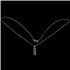 Image 3 : Superb MYANMAR RUBY Necklace, Princess Diamond Cut, in 14k Gold Plated 925 Sterling Silver â[x=#8364