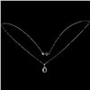 Image 3 : BLUE SAPPHIRE Necklace in 14k Gold Plated 925 Sterling Silver â€“ 18 inches long â
