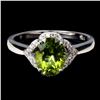 Image 1 : PERIDOT Ring in 14k Gold Plated 925 Sterling Silver â€“ Size 8 â€[x=#8220