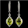 Image 1 : PERIDOT Earrings in 14k Gold Plated 925 Sterling Silver â€“ Appraised Replacement 