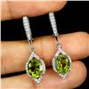 Image 2 : PERIDOT Earrings in 14k Gold Plated 925 Sterling Silver â€“ Appraised Replacement 