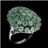 Image 2 : EMERALD Ring in 14k Gold Plated 925 Sterling Silver â€“ Size 7.5 â€[x=#82