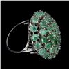 Image 3 : EMERALD Ring in 14k Gold Plated 925 Sterling Silver â€“ Size 7.5 â€[x=#82