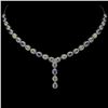 Image 1 : SAPPHIRE Necklace in 14k Gold Plated 925 Sterling Silver â€“ 18 inches long - Appr