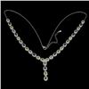 Image 2 : SAPPHIRE Necklace in 14k Gold Plated 925 Sterling Silver â€“ 18 inches long - Appr