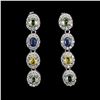 Image 1 : SAPPHIRE Earrings in 14k Gold Plated 925 Sterling Silver â€“ Appraised Replacement