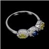 Image 3 : SAPPHIRE Ring in 14k Gold Plated 925 Sterling Silver â€“ Size 8 â€[x=#822