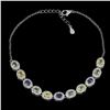 Image 2 : SAPPHIRE Bracelet in 14k Gold Plated 925 Sterling Silver â€“ 7.5 inches long â[x=#