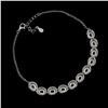 Image 3 : SAPPHIRE Bracelet in 14k Gold Plated 925 Sterling Silver â€“ 7.5 inches long â[x=#