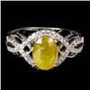 Image 1 : YELLOW SAPPHIRE Ring in 14k Gold Plated 925 Sterling Silver â€“ Size 6 â€