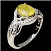 Image 2 : YELLOW SAPPHIRE Ring in 14k Gold Plated 925 Sterling Silver â€“ Size 6 â€