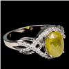 Image 3 : YELLOW SAPPHIRE Ring in 14k Gold Plated 925 Sterling Silver â€“ Size 6 â€