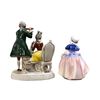 Image 2 : 2pcs porcelain figurines one Royal Dulton