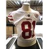 Image 1 : NFL 49ers #81 Sherfield jersey size 40 with bust mannequin
