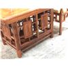 Image 3 : Wooden Chinese tea table - approx. 43in x 34in x  27in height (chairs not included)