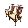 Image 2 : Set of 4 Chinese wooden chairs - approx. 25in wide x 38in height x 22in depth