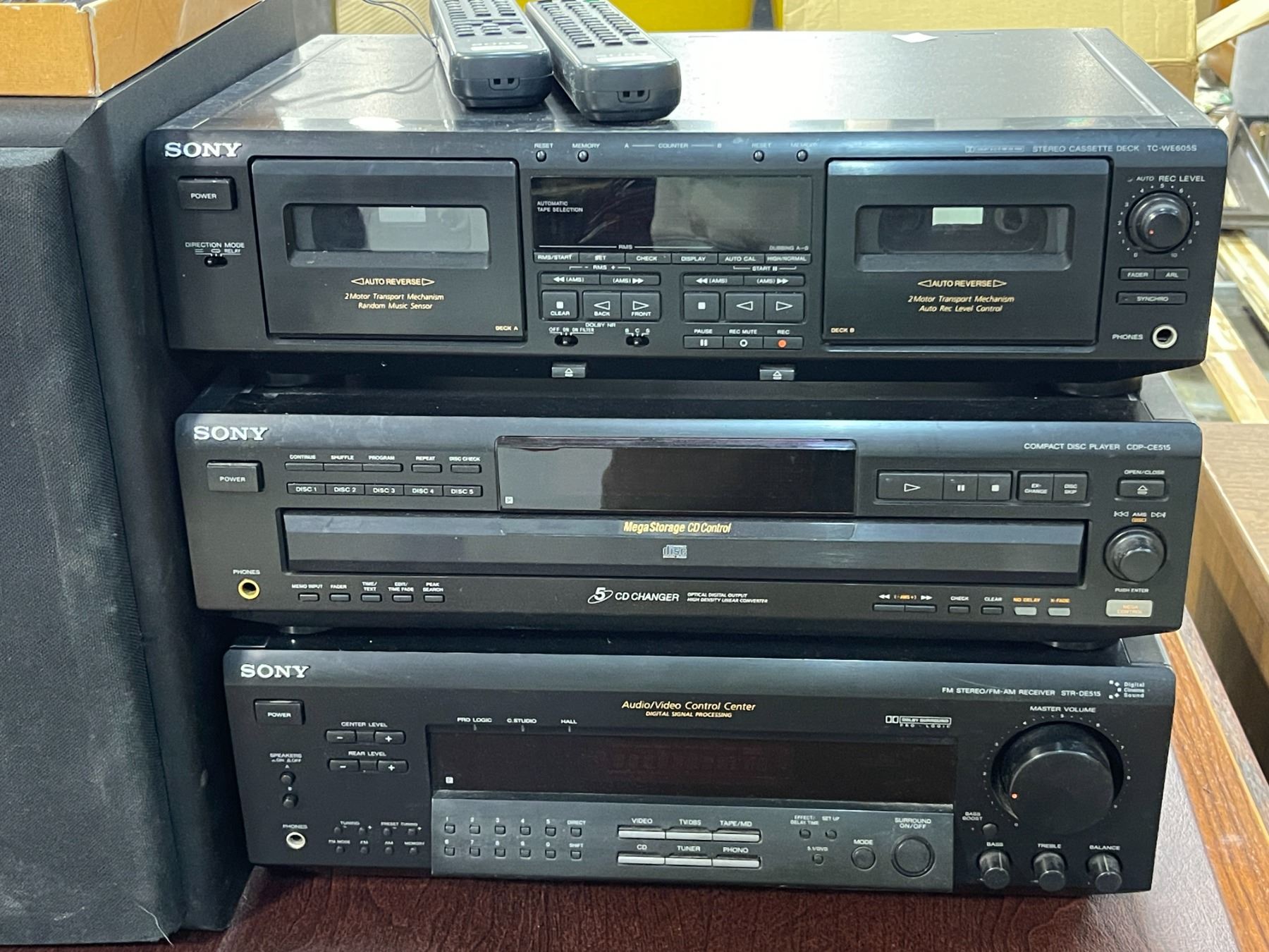 Stereo System Disc Stereo system - Sony cassette deck/ compact disc player/ FM Stereo ...
