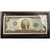 Image 2 : 22 Karat Gold Overlaid $2 Bill USA