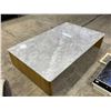 Image 2 : Aurora Marble coffee table, white oak COF-BC-006-050 - approx. 59in x 36in x 12in height