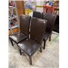 Image 2 : Set of 4 dining chairs - approx. 42in height x 21in x 20in