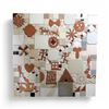 Image 2 : Set of 2 Plywood panels w/Wood, handmade ceramic tile, ceramic shards (Michener, Sally), approx. 48 