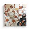 Image 2 : Set of 2 Plywood panels w/Wood, handmade ceramic tile, ceramic shards (Michener, Sally), approx. 48 