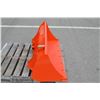 Image 4 : Kubota 4ft material bucket, orange, to fit compact tractors, New and Unused