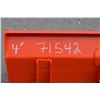 Image 5 : Kubota 4ft material bucket, orange, to fit compact tractors, New and Unused