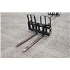 Image 1 : Walco 5500Lb pallet forks, 48" tines, Alo/Euro hookup, New and Unused