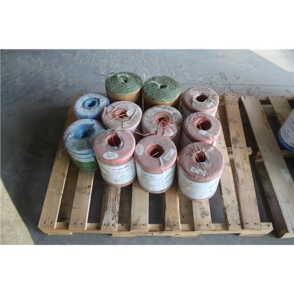 skid of misc baler twine, new