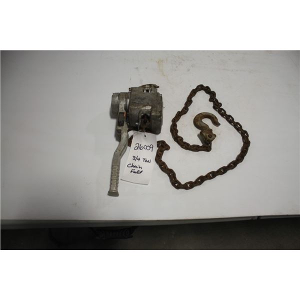 3/4 ton chain fall