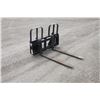 Image 1 : Walco 5500Lb pallet forks, 48" tines, SS hookup, New and Unused