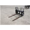 Image 2 : Walco 5500Lb pallet forks, 48" tines, Alo/Euro hookup, New and Unused
