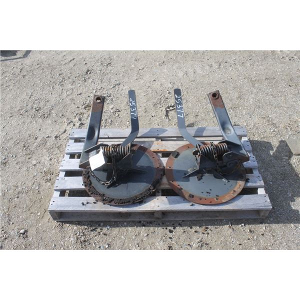 set of crowder wheel brackets to fit CIH/Hesston round baler